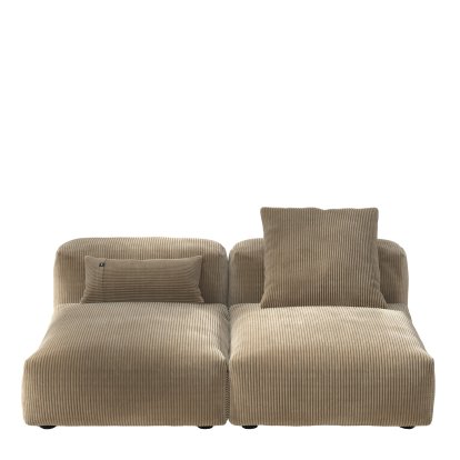 Vetsak Sofa Set 1, M, Cord velours - Sable, Avec coussin