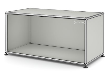 Meuble bas Lowboard M USM Haller ouvert, Gris clair RAL 7035