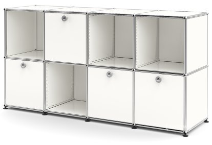 Meuble mixte Sideboard XL pour enfants USM Haller, Blanc pur RAL 9010